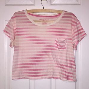 Stripped Cropped Shirt